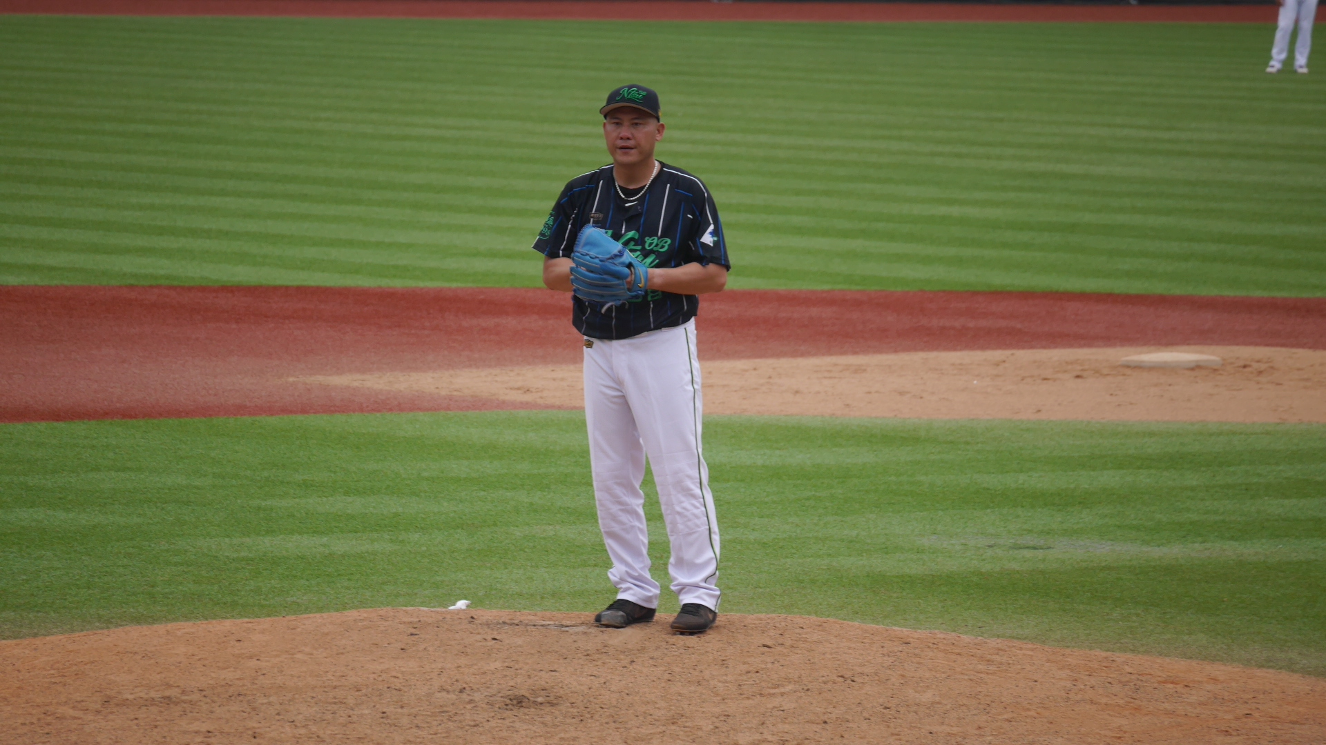 世壯運》林煜清展現昔日中信兄弟王牌氣勢！　謙稱自己「螃蟹球」變慢