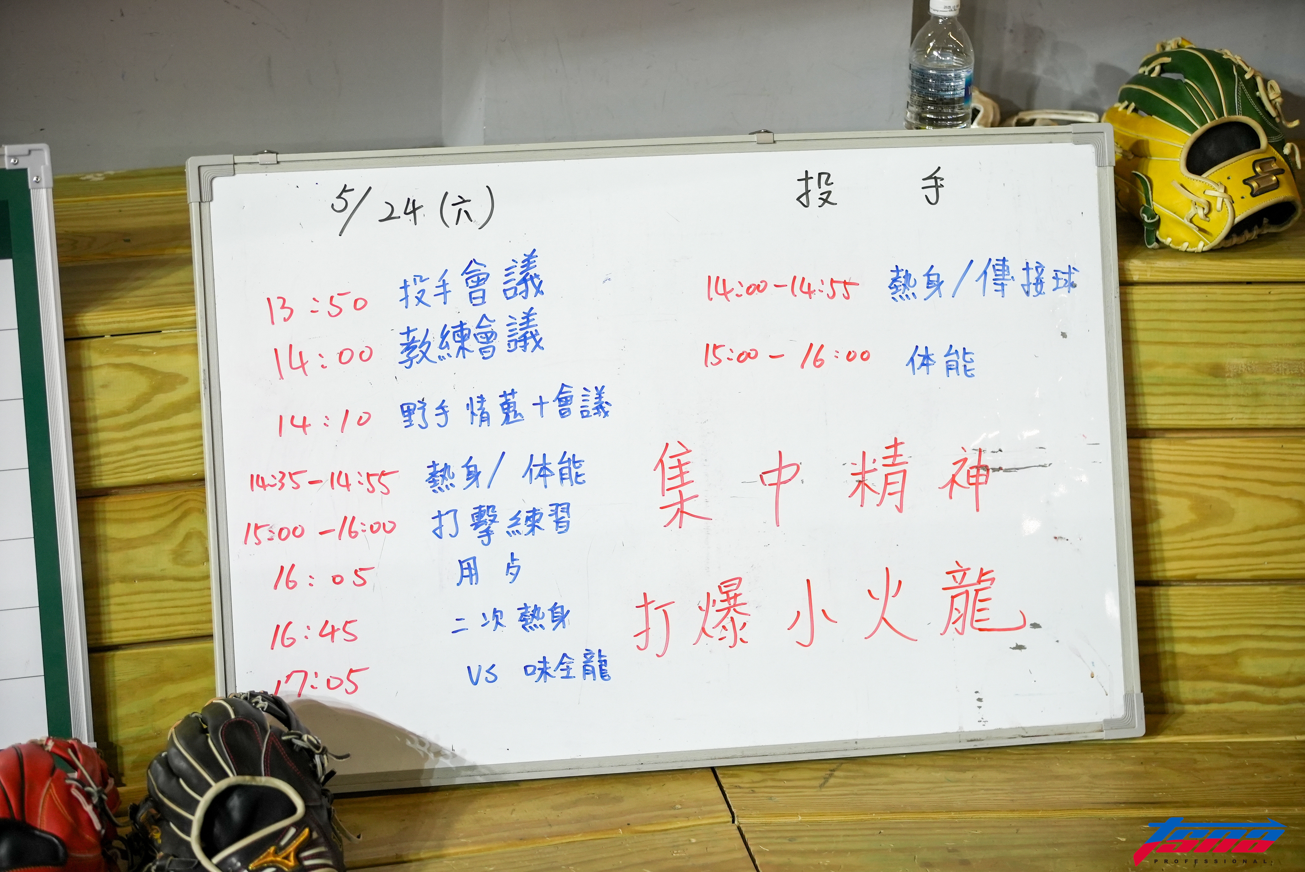 台鋼雄鷹》大巨蛋板凳席冰箱故障　台鋼精神標語「打爆小火龍」