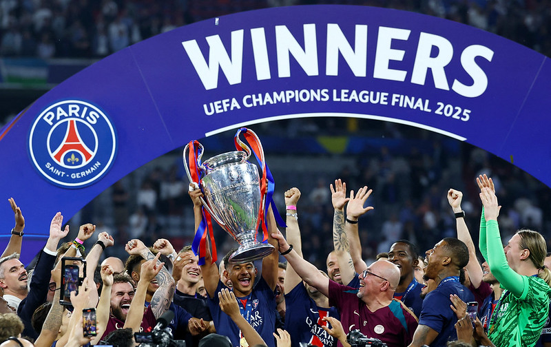 歐冠》Messi三巨頭時代沒做到　PSG創紀錄大勝國米奪首冠