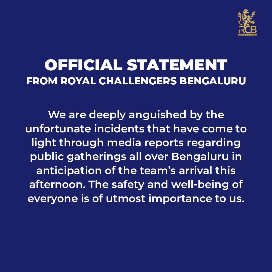 板球》11人死亡　印度發生奪冠慶典踩踏混亂事件