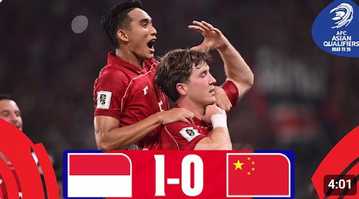 足球》中國國足禁區犯規輸給印尼　連6屆無緣踢進世界盃