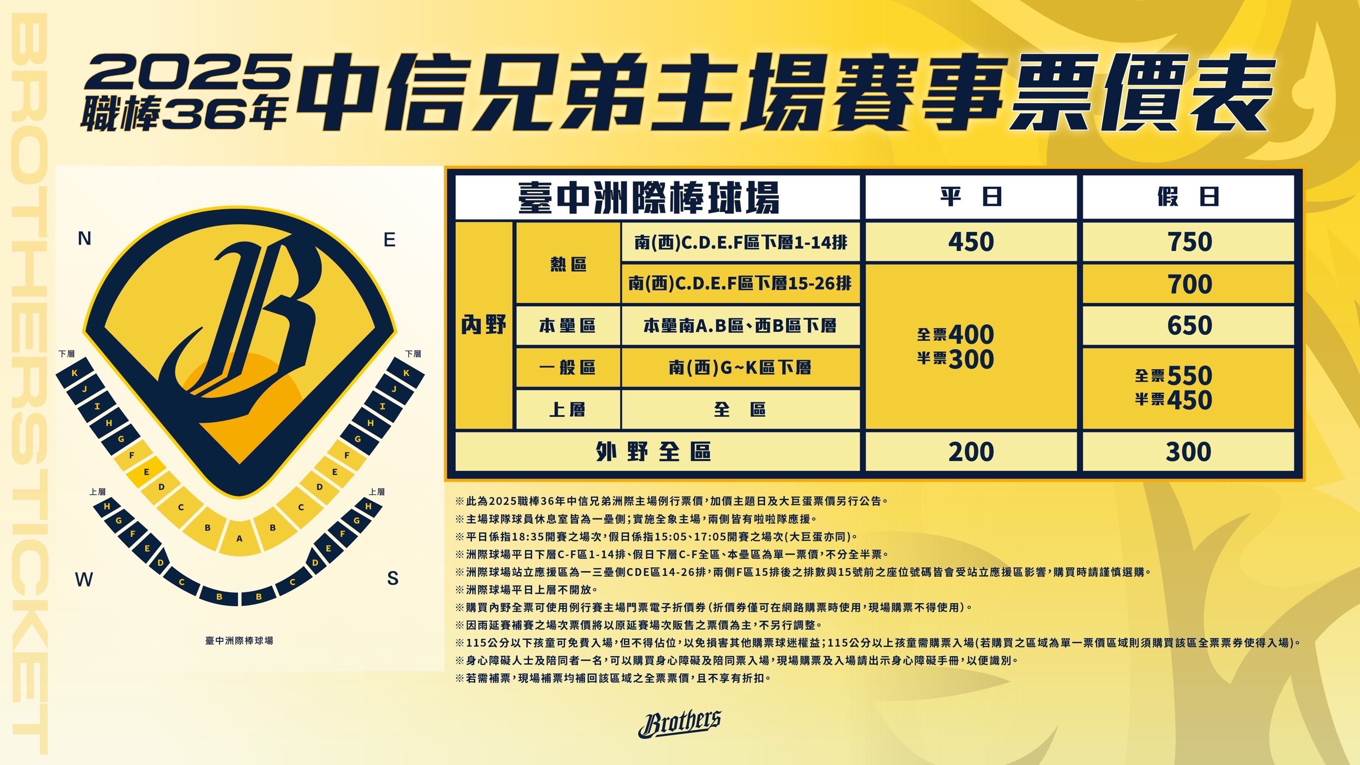中信兄弟》下半季臺中洲際主場售票資訊公佈！　讀賣巨人聯名主題日最令人期待