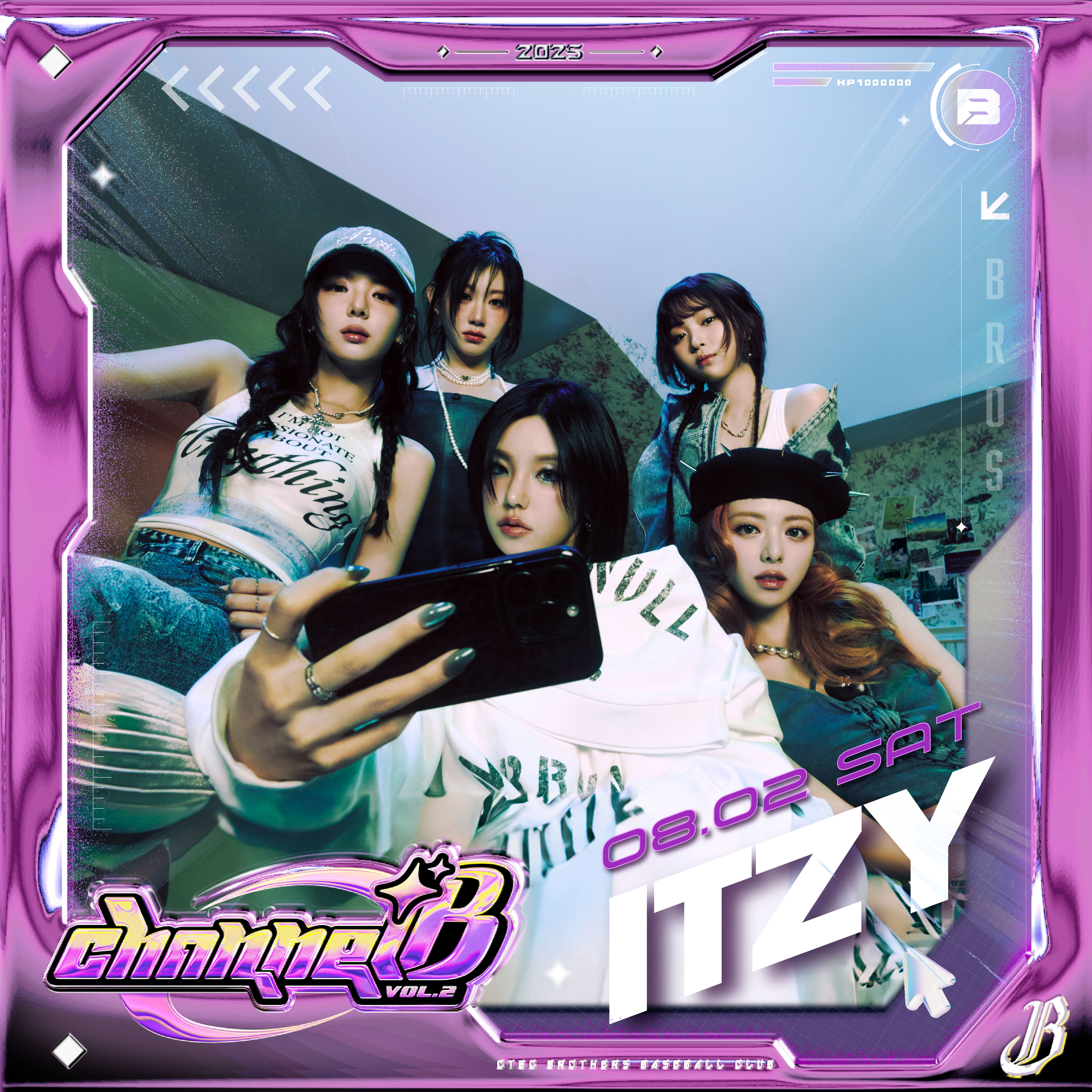 超人氣五人女團 ITZY，中信兄弟提供。