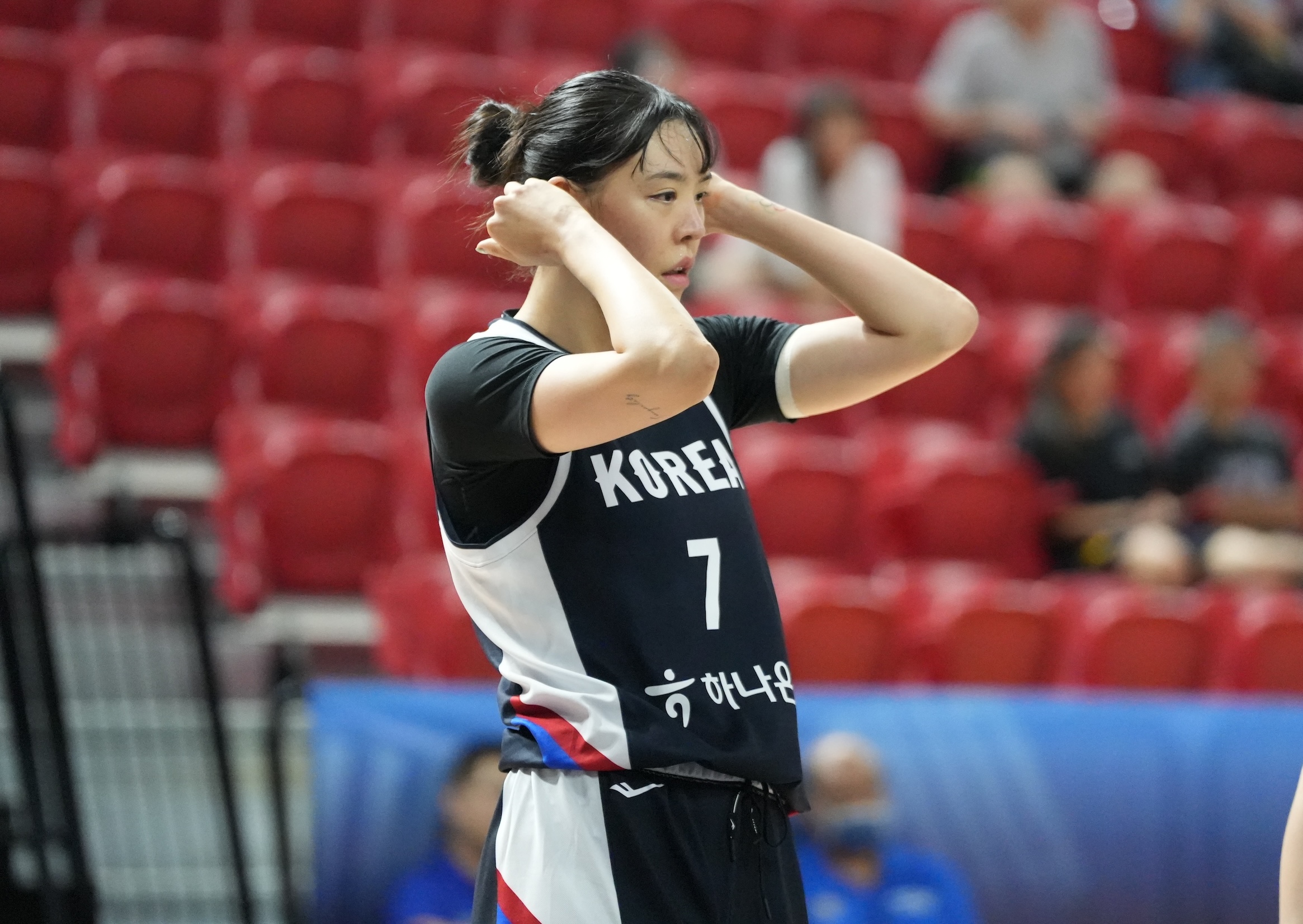 瓊斯盃女籃》碰上韓國隊193公分朴智修　蕭豫玟向她學習到很多