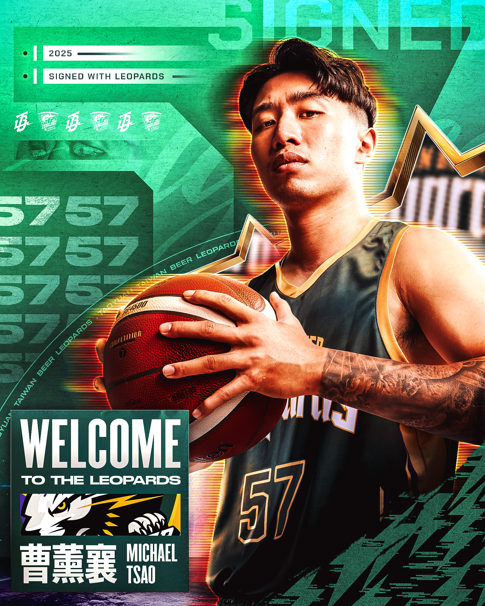 TPBL》高錦瑋的幫手來了！　曹薰襄3年合約加盟雲豹