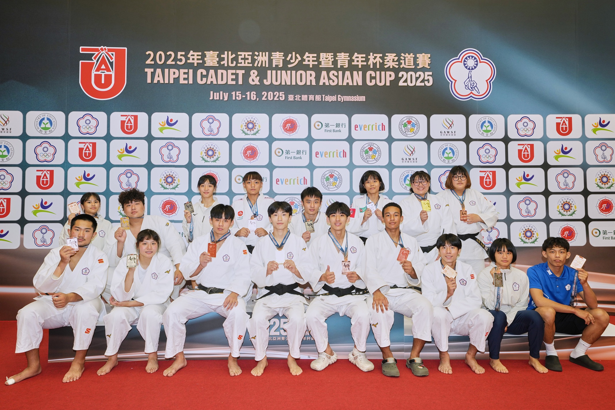柔道》台北亞洲青年杯柔道賽「2金8銀10銅」完美落幕　台灣目標亞青與亞青少再奪佳績