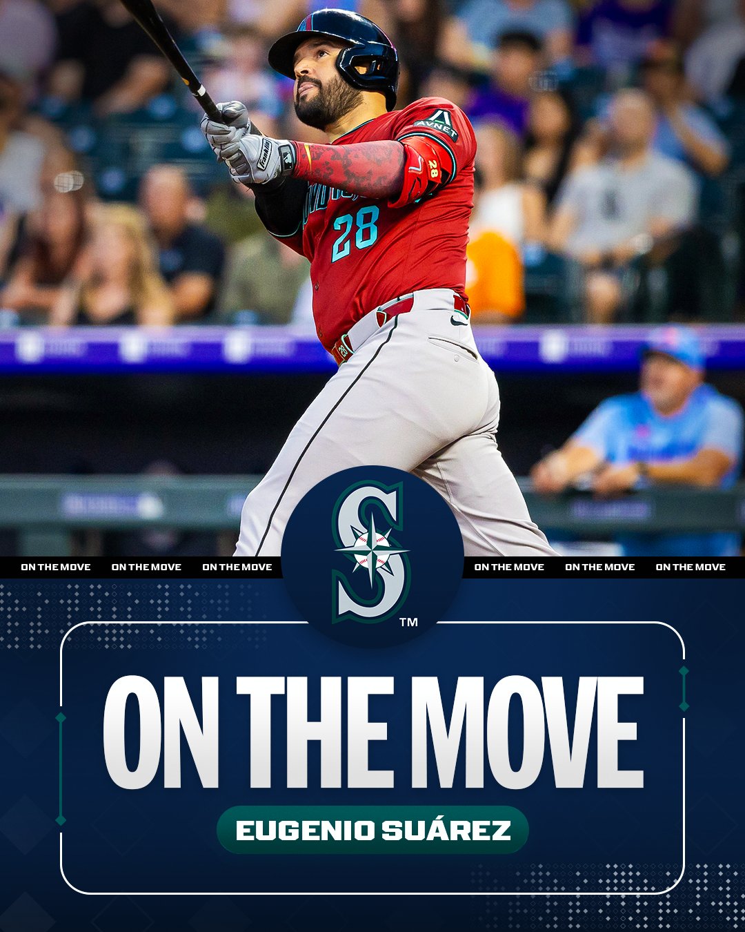 MLB》響尾蛇交易打點王Eugenio Suárez到水手！　換來2位新秀投手