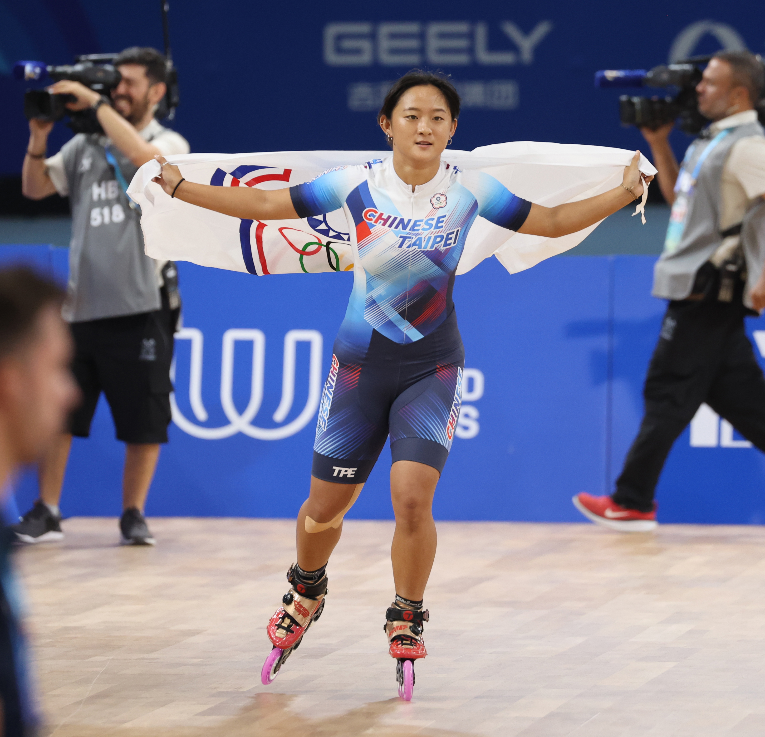 成都世運》自由式滑輪速度過樁完勝摘金　劉巧兮：8強內戰陳貝怡最緊張　 