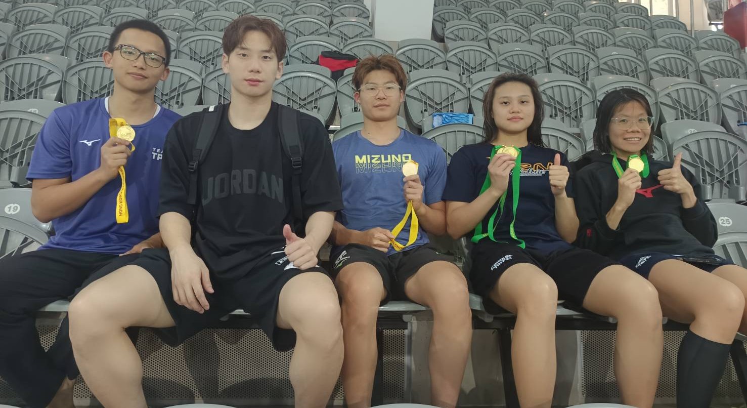  香港公開游泳錦標賽》中華隊單日6金7銀3銅　王冠閎備戰全運會、蔡睿紘200蛙破全國