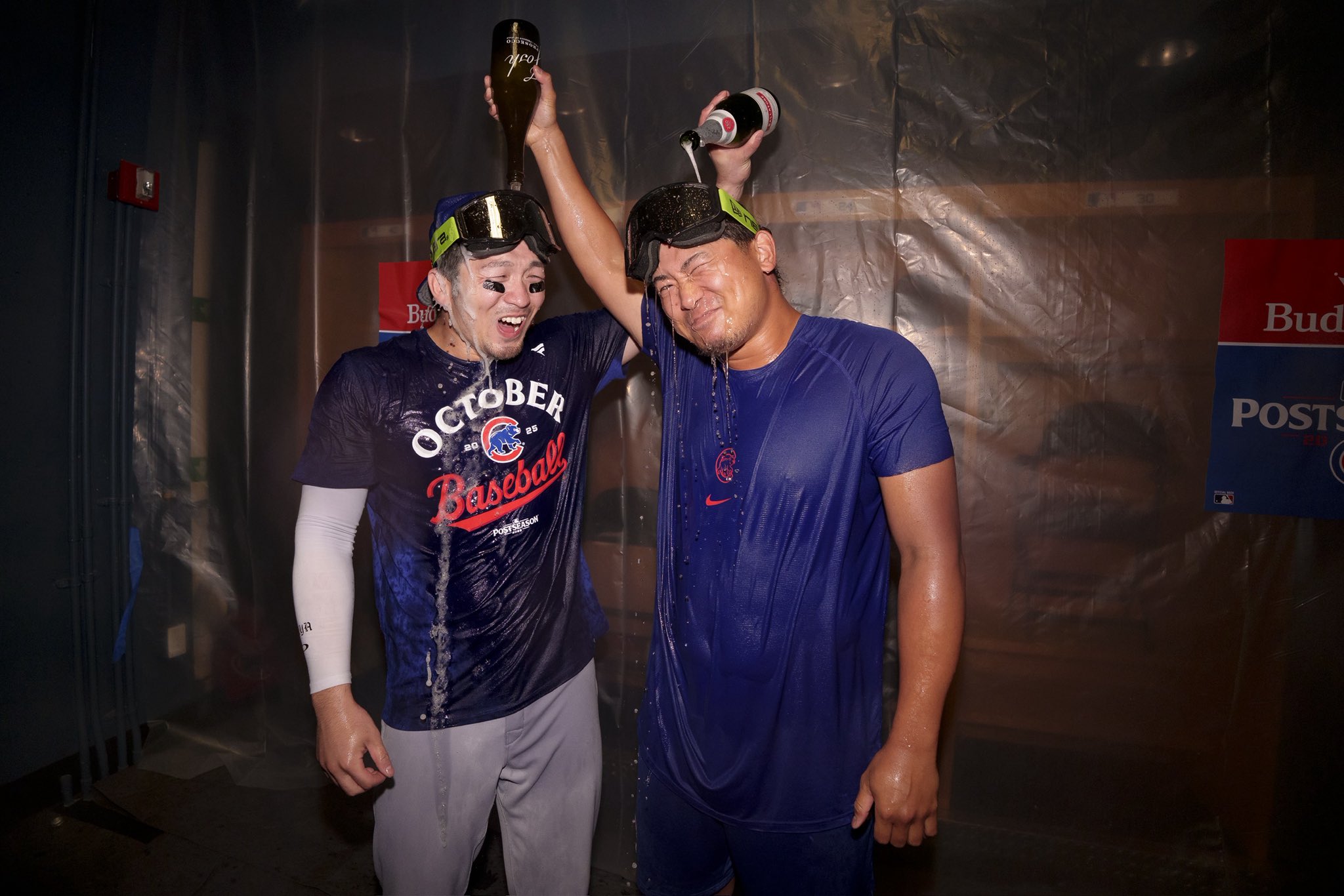 MLB》今永昇太享受大聯盟香檳浴　爆笑回答惹得女主播笑到不行