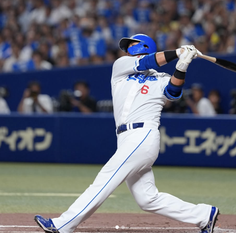 日職》中田翔引退賽最後打席　揮空三振收場