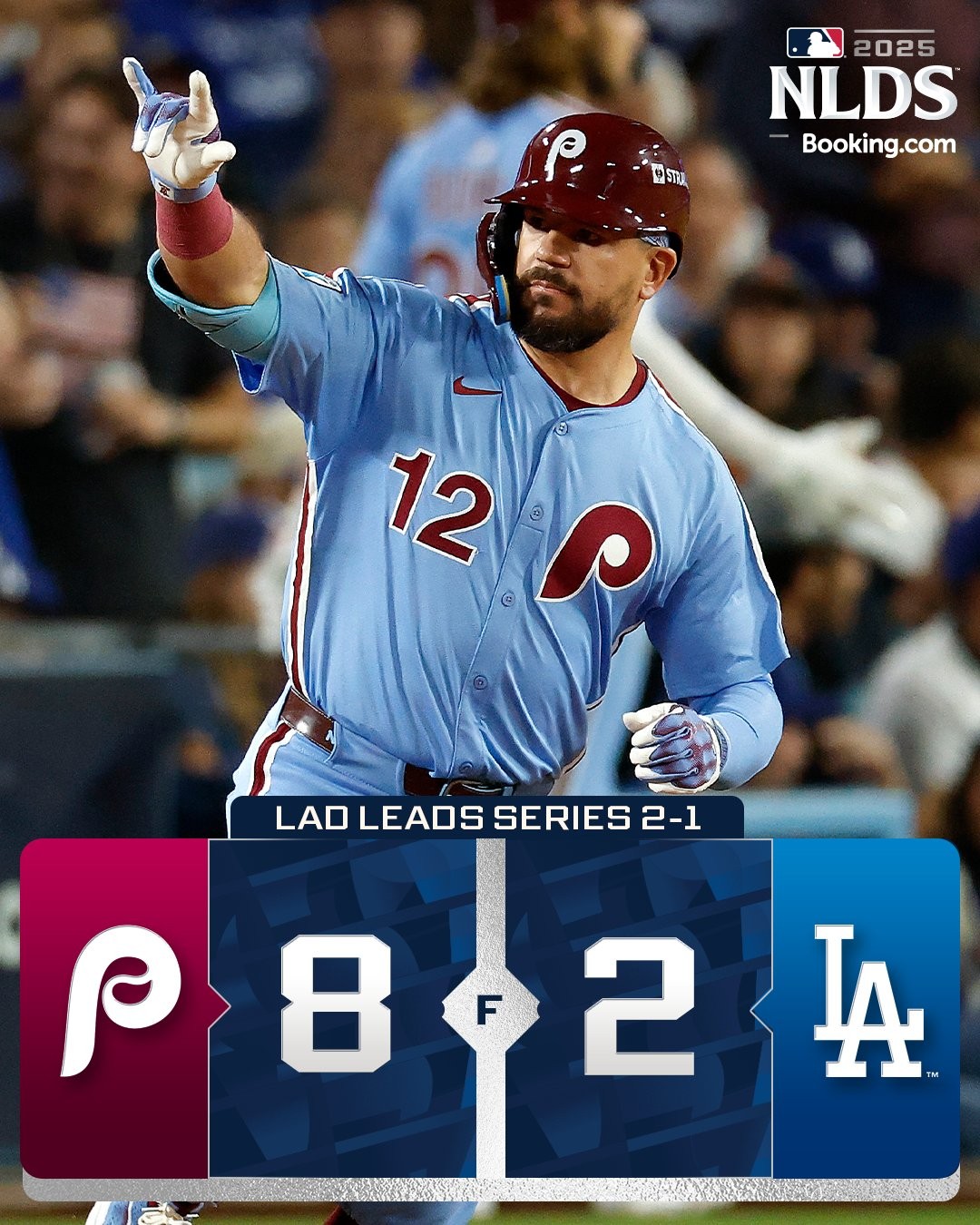 MLB》Schwarber雙響炮炸山本、Kershaw　費城人拒絕橫掃續命G4