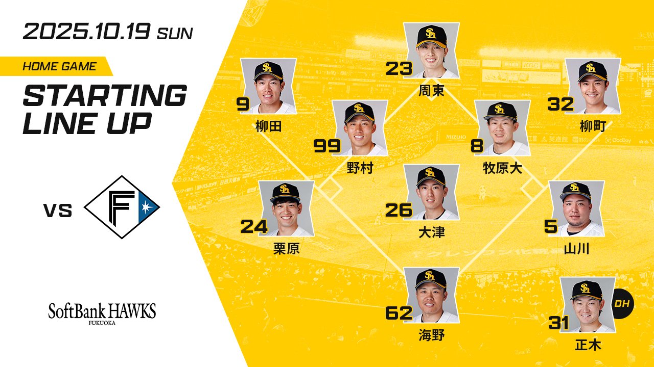 日職》針對古林睿煬！軟銀鷹打線大變動　警戒1棒野村勇