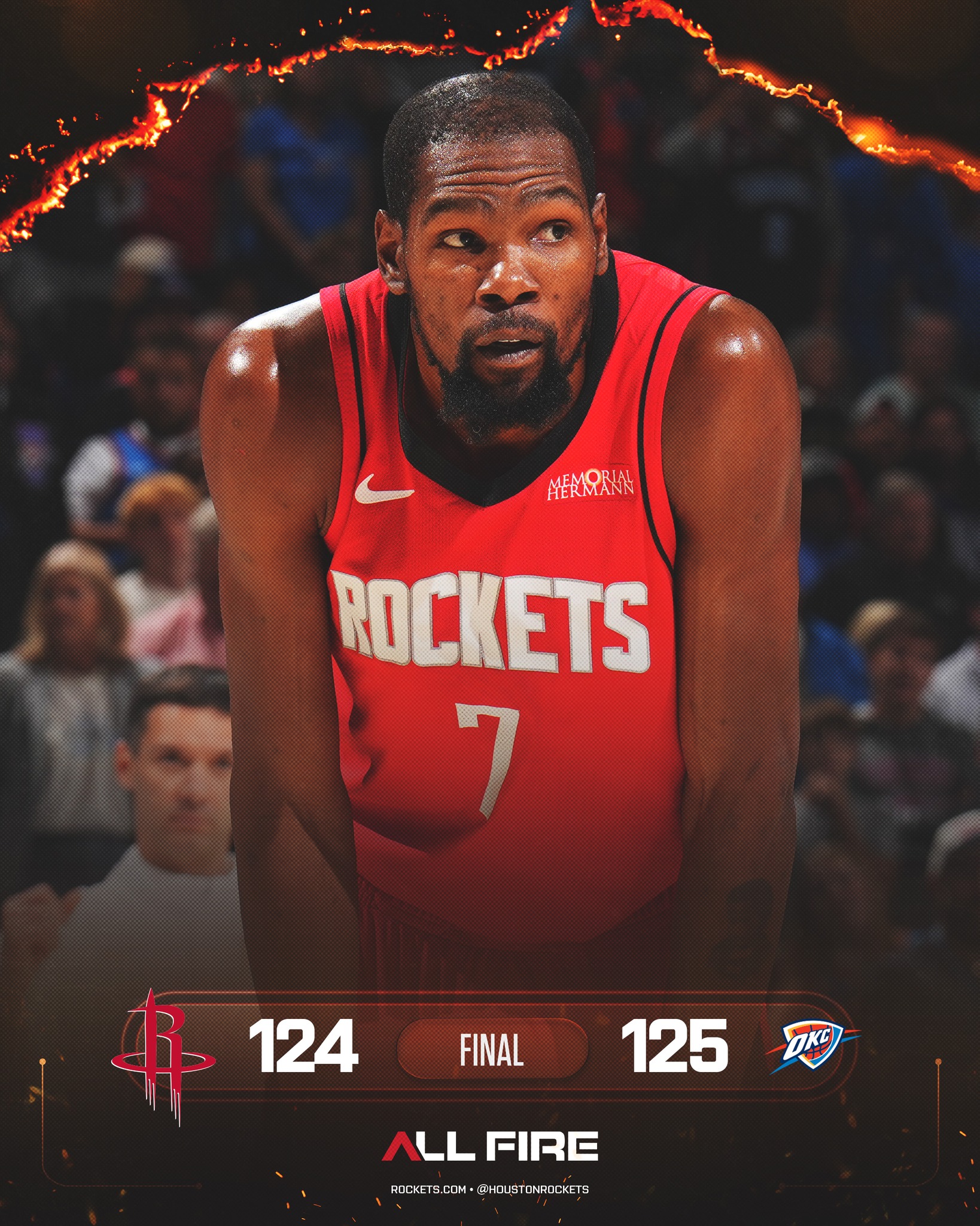 NBA》火箭首戰不敵雷霆　Durant怪自己罰球和犯規