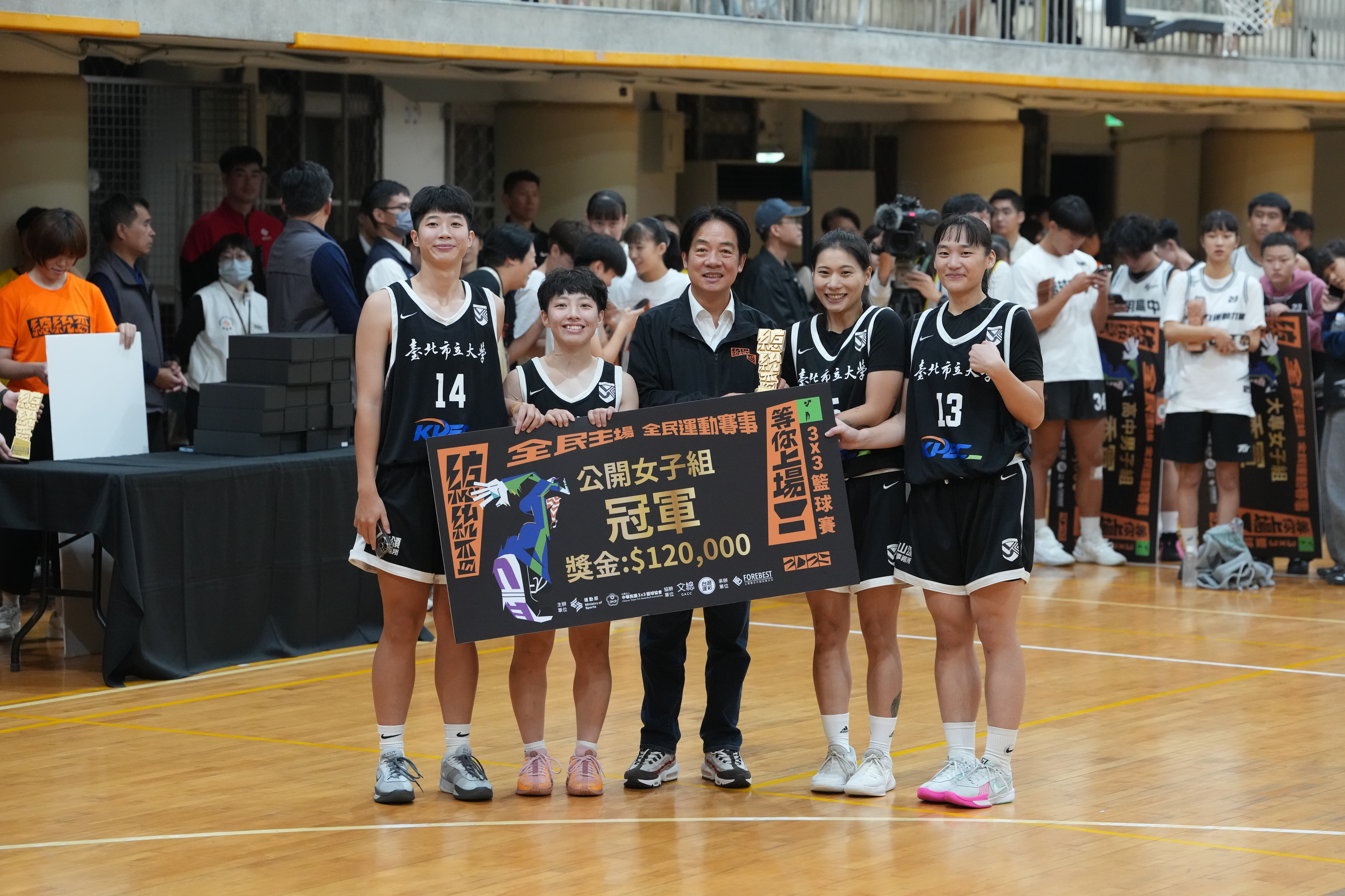 總統盃3x3》「小跑車」尹湘雲飆6外線率隊奪冠　自評100分笑稱：好爽！