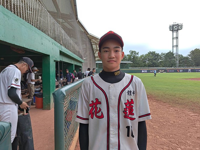 中信盃黑豹旗》花體游擊手黃畯邵練投1年球速140公里　努力學習投球技術