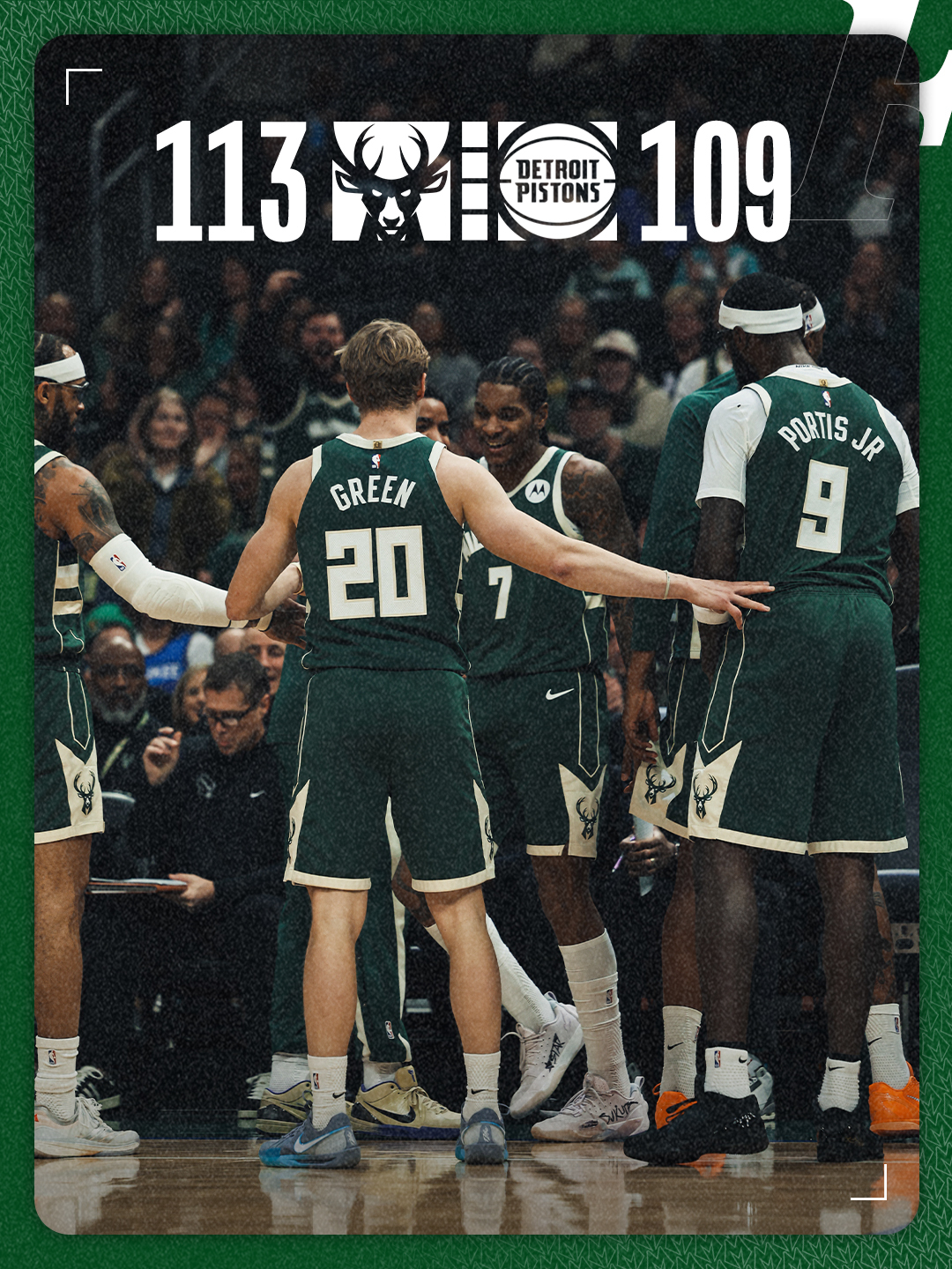 NBA》「字母哥」開賽3分鐘就傷退　公鹿逆轉活塞