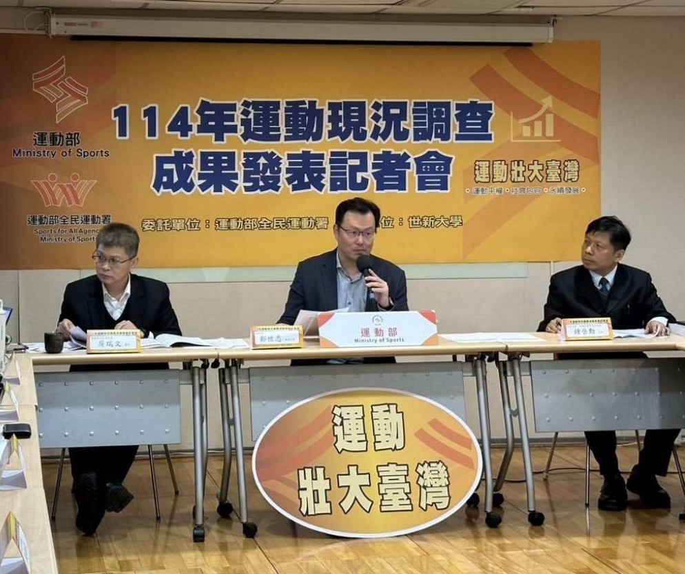 運動部》114年運動現況調查　國人參與運動人口比例達83.3%