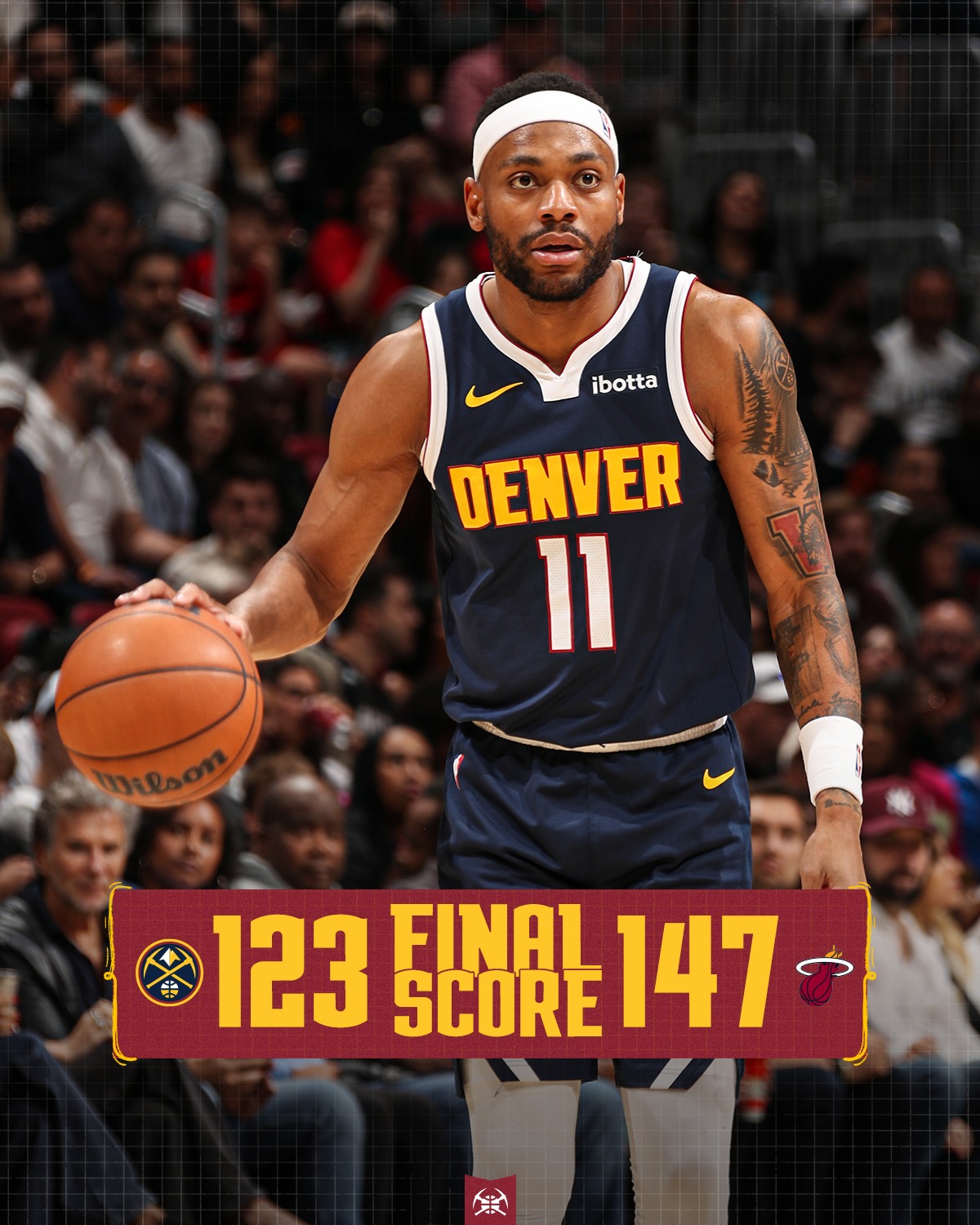 NBA》Jokic膝傷蹣跚下場　熱火終於贏了金塊