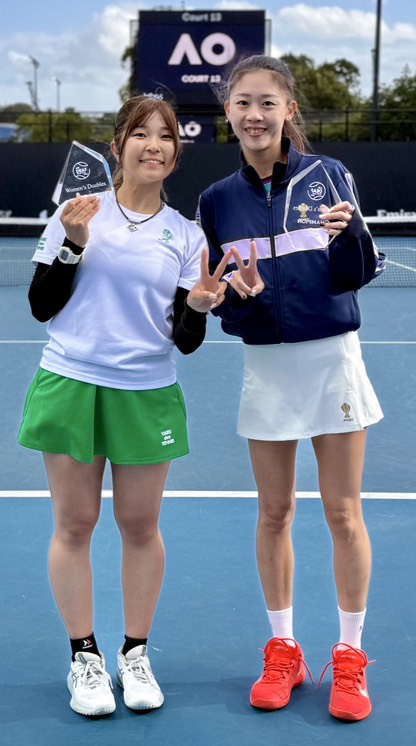 澳網》聽障邀請賽林家文攜手日本搭檔　女雙衛冕成功　