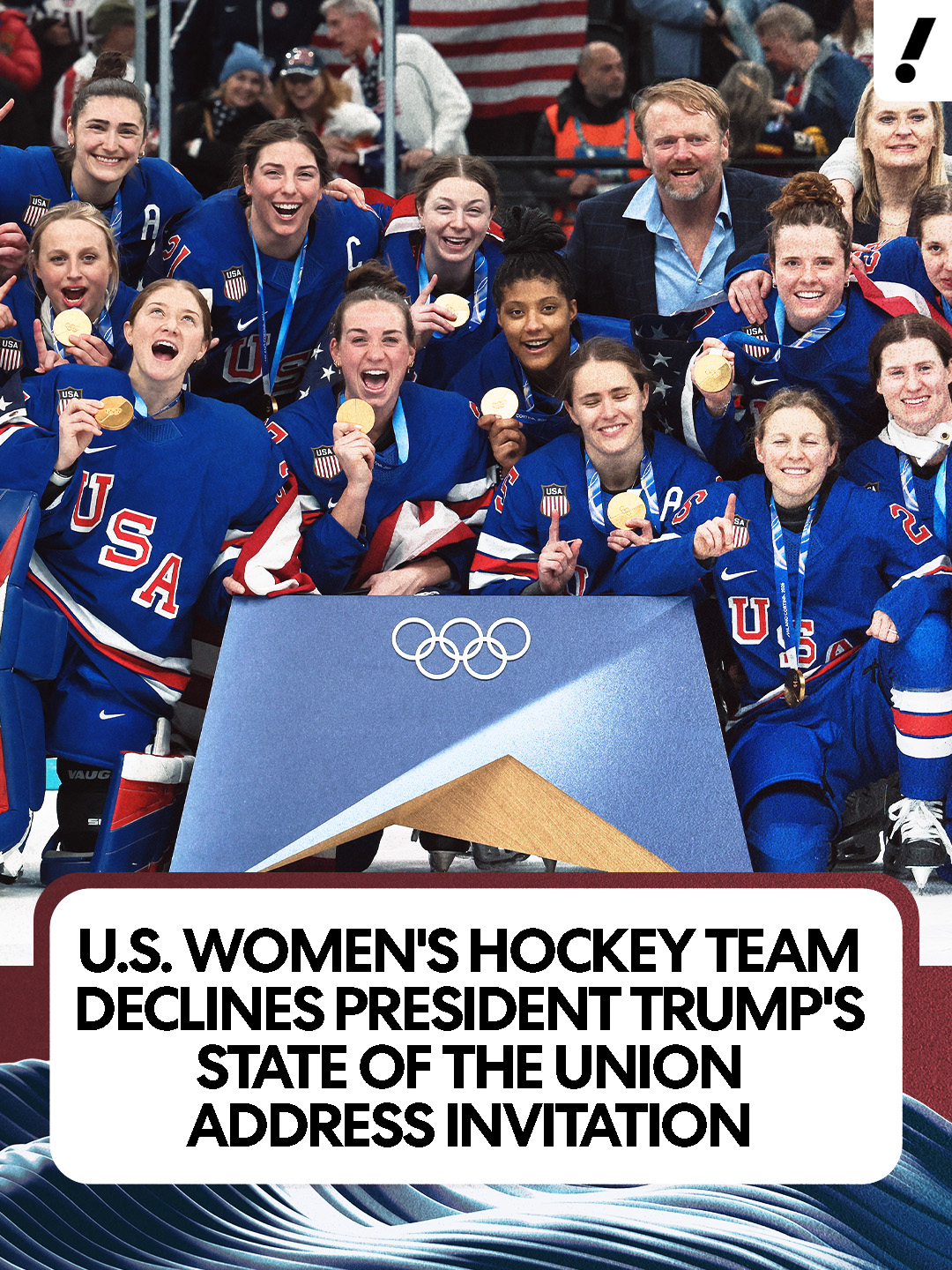 米蘭冬奧》美國總統Trump影片惹議　金牌隊伍美國女子冰球隊婉拒邀請