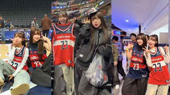 味全龍》「小龍女」李多慧、林襄現身NBA華盛頓巫師主場　獲贈全套球隊商品