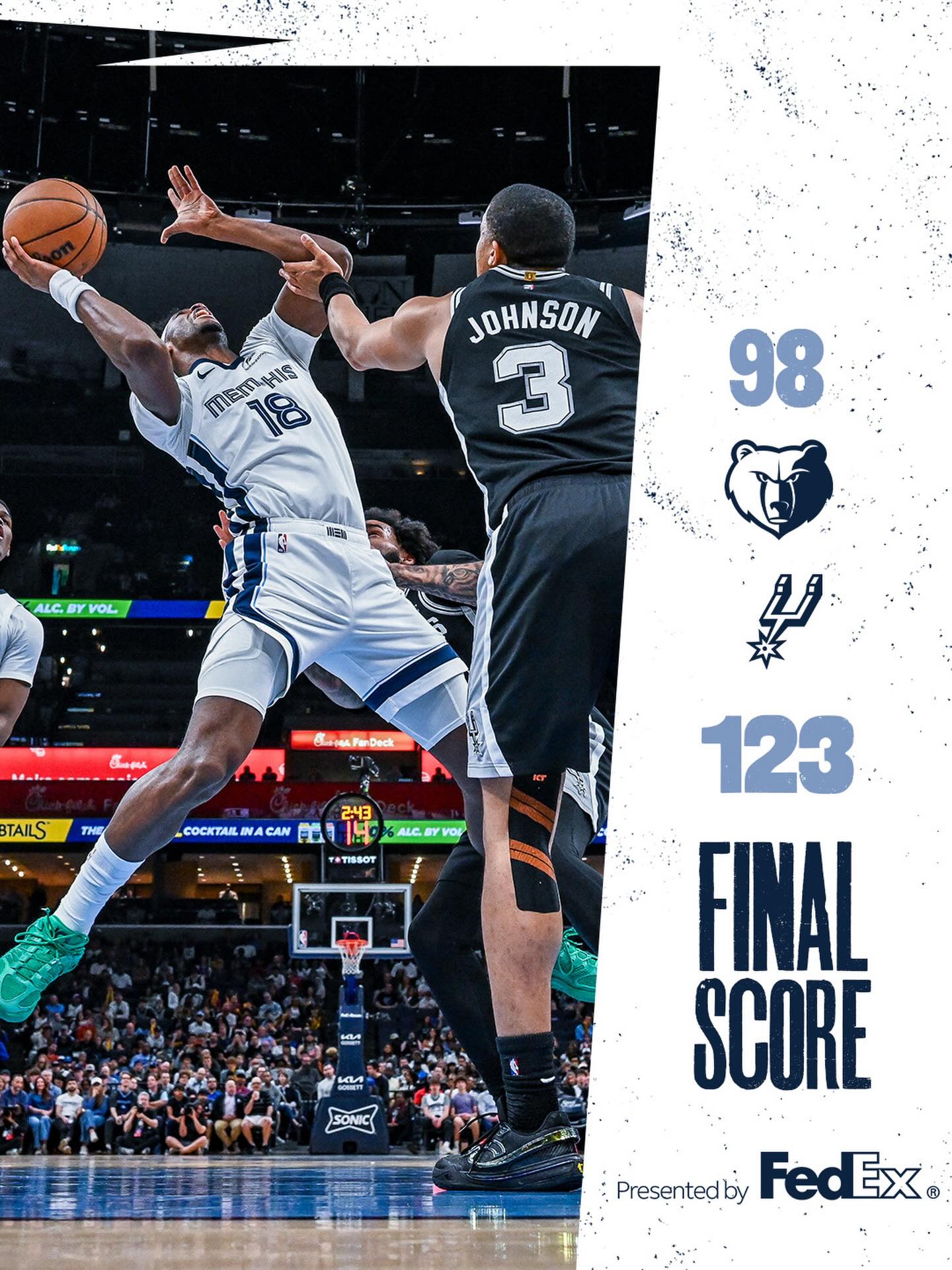 NBA》灰熊慘敗馬刺　無緣季後賽放眼下季