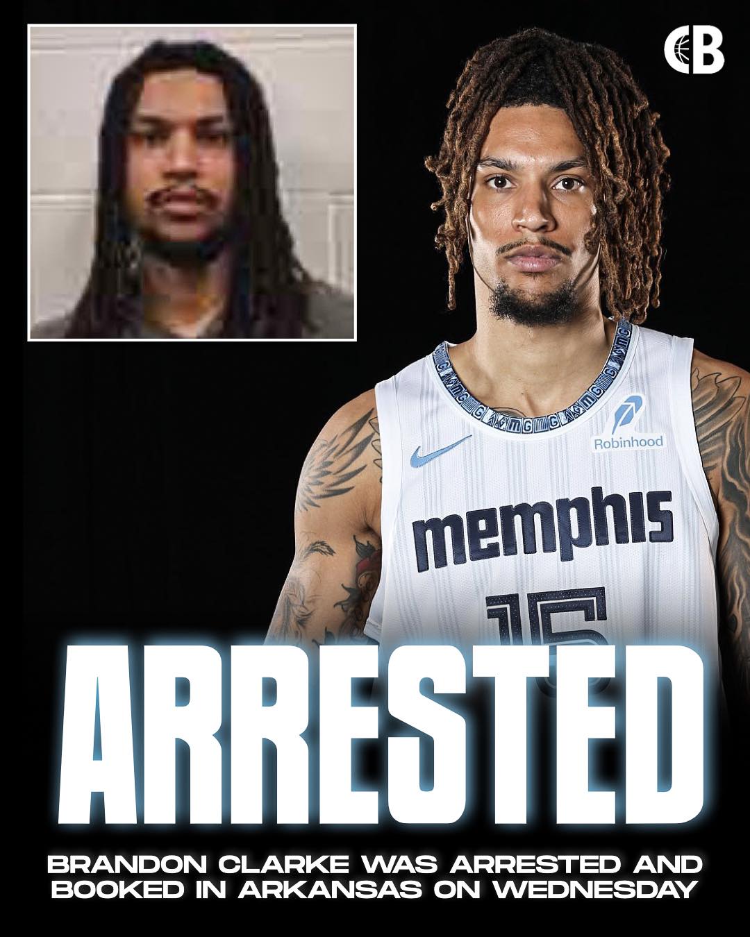NBA》灰熊球員被捕　Brandon Clarke魯莽駕駛、持有管制藥物