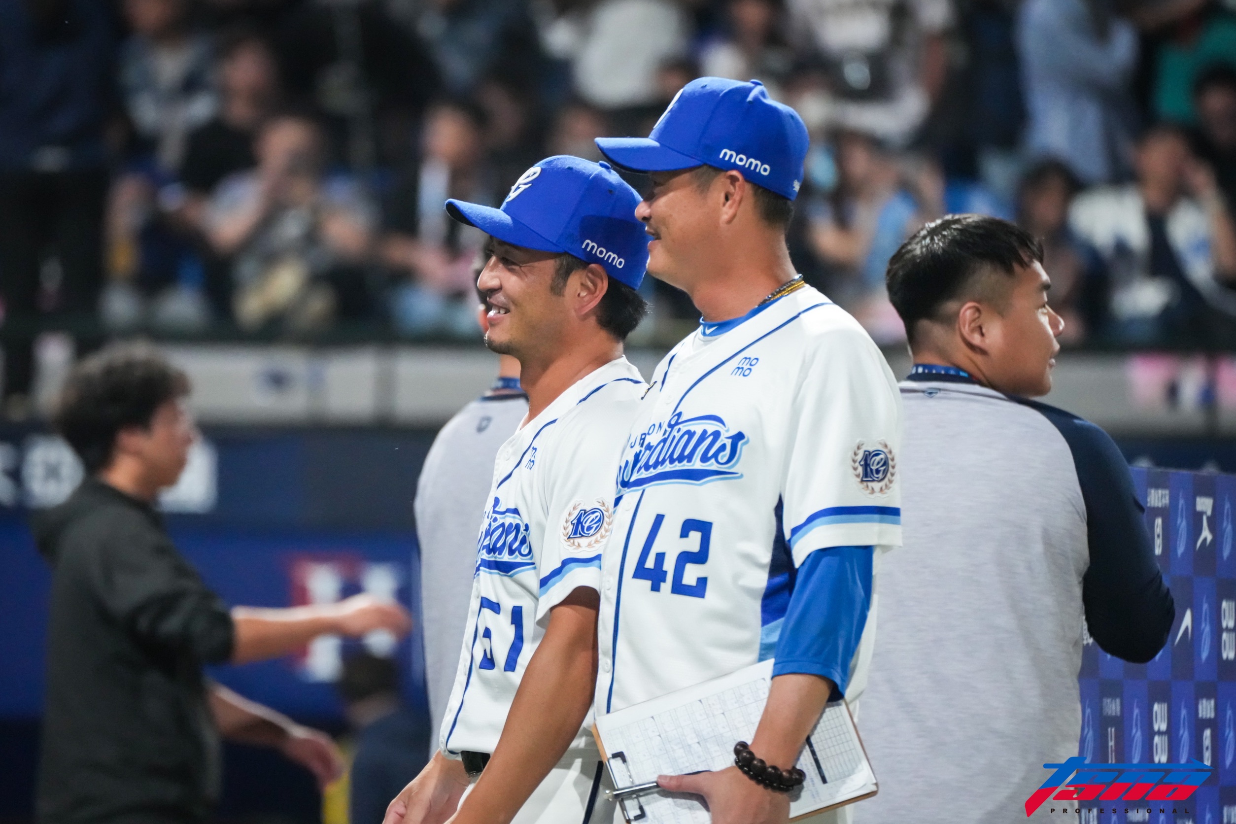 富邦悍將》廖任磊守住關鍵勝利！　後藤光尊大讚：太棒了