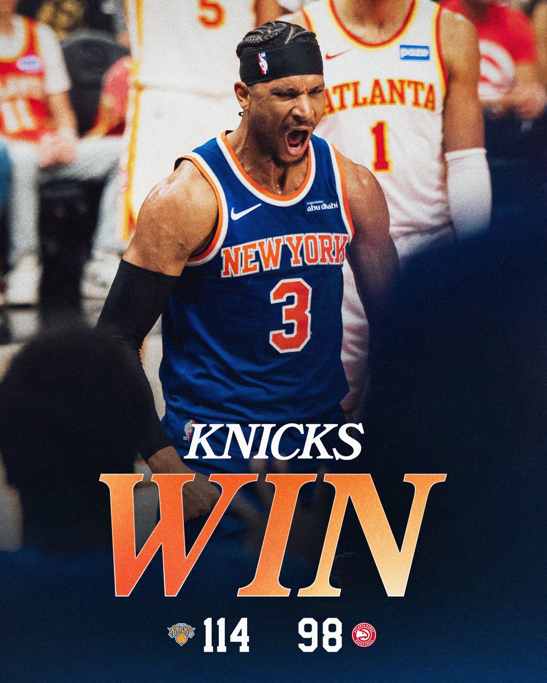 NBA》KAT季後賽首度大三元獵鷹　尼克扳平系列賽