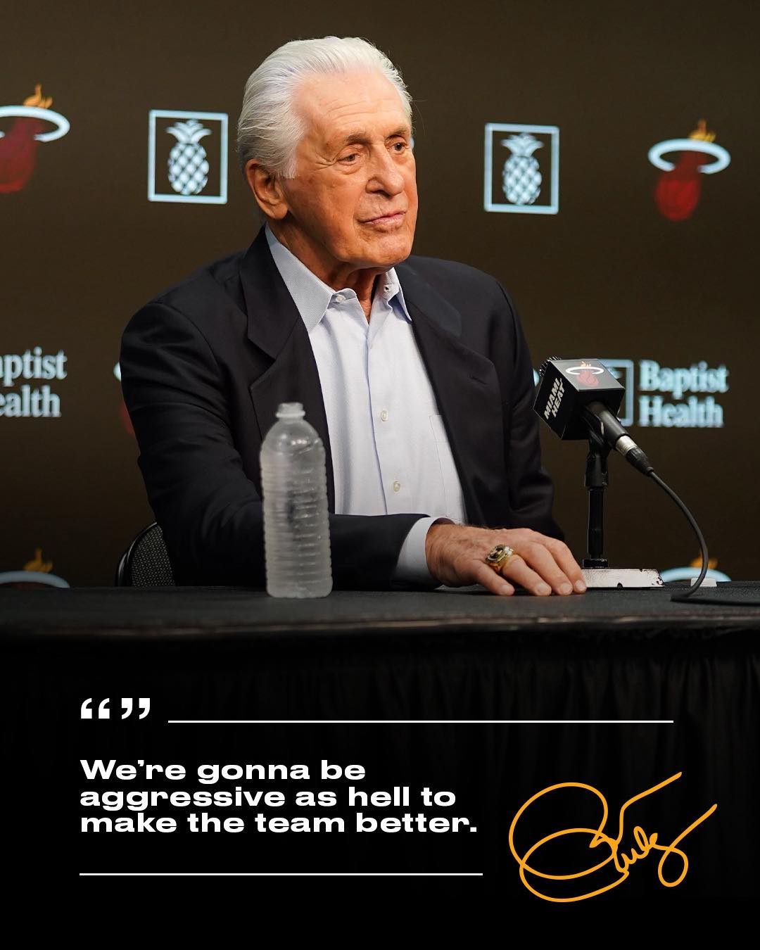 NBA》81歲熱火隊總裁Pat Riley　「不會退休或辭職」