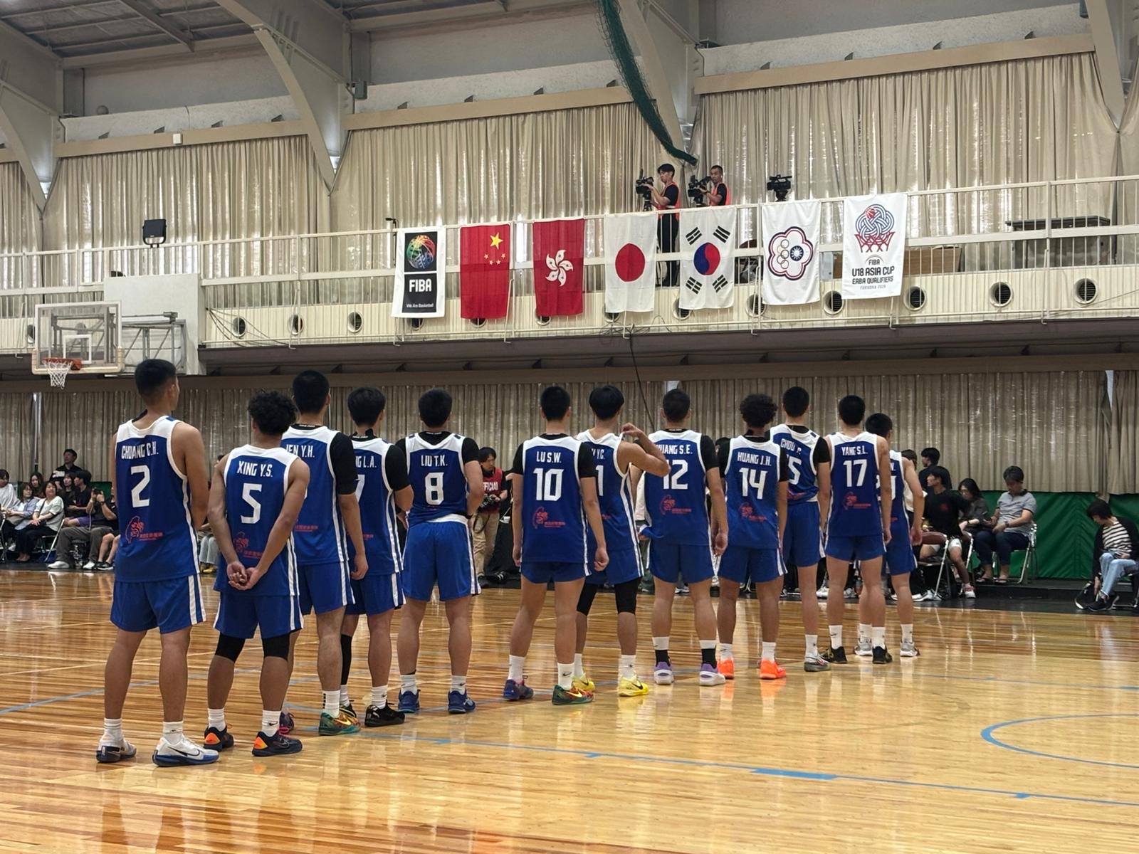 中華男籃U18亞洲盃資格賽不敵日本。(籃協提供)