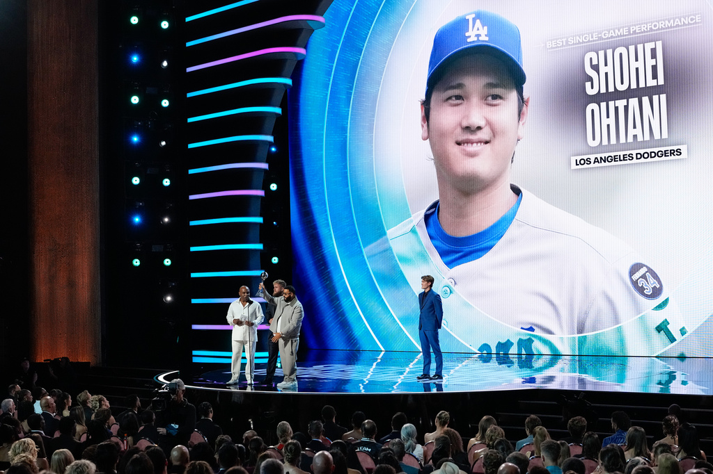 MLB》大谷翔平3轟10K奪「單場最佳表現」！　榮膺ESPY年度獎項