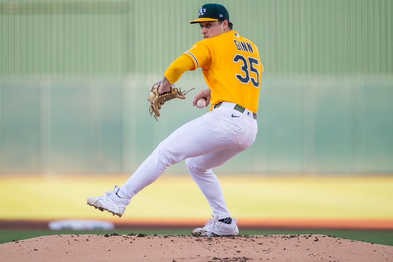MLB》運動家Ginn前6.1局無安打　直追三巨投年代紀錄