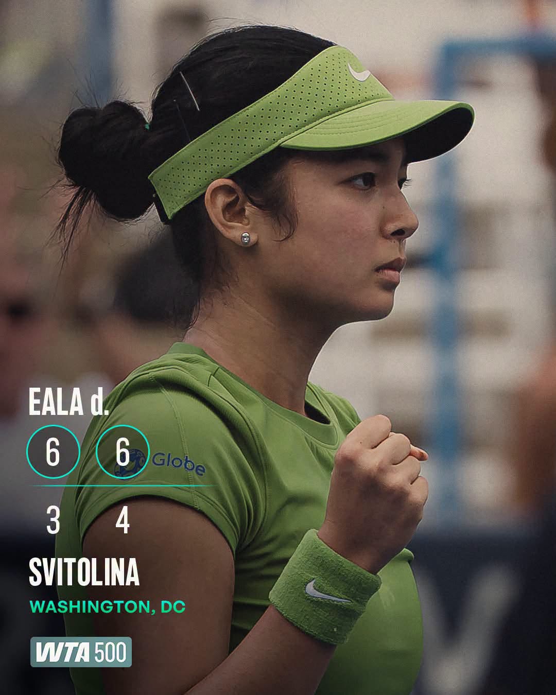 網球》菲律賓新星Eala擊敗Svitolina　將和大坂直美爭奪華盛頓公開賽決賽門票