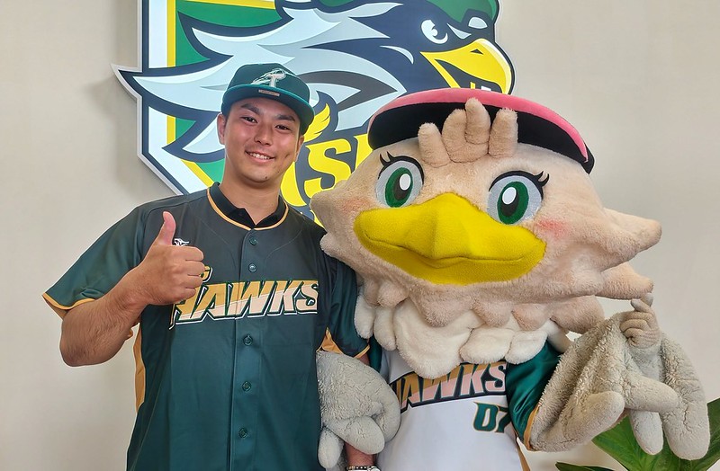 永田颯太郎。（資料照／取自台鋼雄鷹FB）