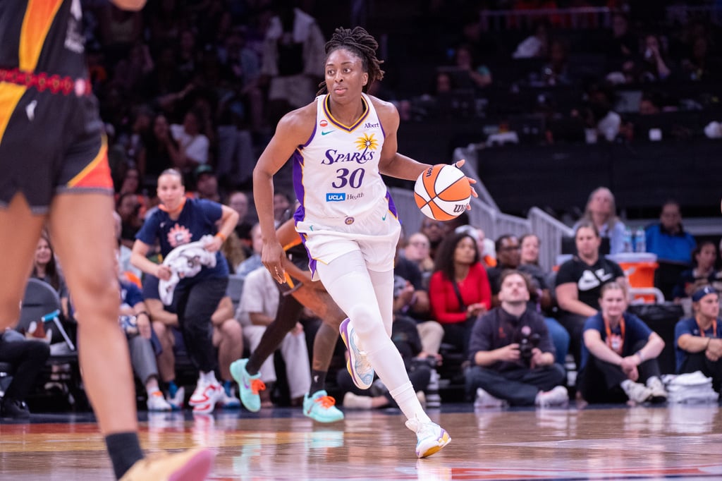 洛杉磯火花前鋒Nneka Ogwumike生涯第5度獲選運動精神獎，刷新聯盟紀錄。（達志影像）